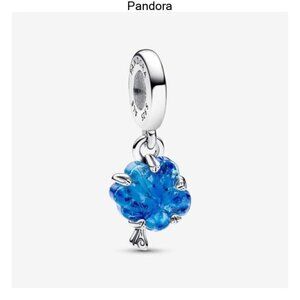 Pandora Blue Murano Glass Family Tree Dangle Charm
